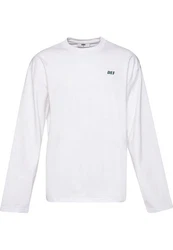 DEF Longsleeve Everyday Weiß/Dunkelblau/Grau
