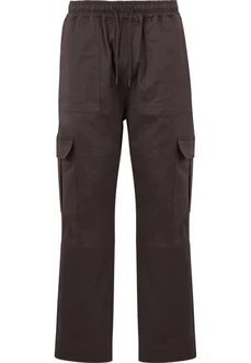 DEF Cargohose Straight Cargopant Khaki/Dunkelbraun/Grau/Braun