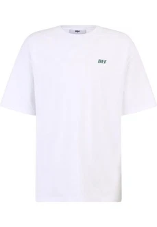 DEF T-Shirt Work T-Shirt Weiß/Schwarz