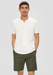s.Oliver Bermudas Chino-Shorts im Relaxed Fit Khaki/Weiß/Creme