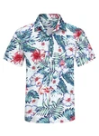 JMIERR Hawaiihemd Herren Kurzarm Hawaii-Print 