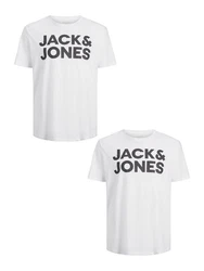 Jack & Jones T-Shirt 2er-Set Plus Size T-Shirt Logo (4831) Weiß (4831)
