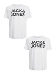 Jack & Jones T-Shirt 2er-Set Plus Size T-Shirt Logo (4831) Weiß (4831)