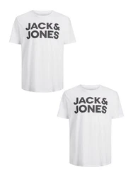 Jack & Jones T-Shirt 2er-Set Plus Size T-Shirt Logo (4831) Weiß (4831)