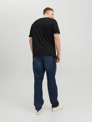 Jack & Jones T-Shirt 2er-Set Plus Size T-Shirt Logo (4831) Blau/Weiß (4831)
