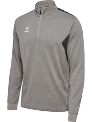 hummel Sweater hmlAUTHENTIC HALF ZIP SWEAT Grau Melange