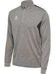 hummel Sweater hmlAUTHENTIC HALF ZIP SWEAT Grau Melange