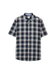 TOM TAILOR Kurzarmhemd Blau/Dunkelblau/Hellblau/Grau