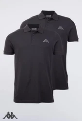 Kappa Poloshirt Venist Men 2er-Pack Dunkelgrau/Grau