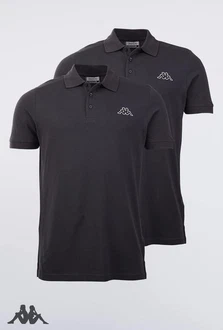 Kappa Poloshirt Venist Men 2er-Pack Dunkelgrau/Grau Kappa Poloshirt Venist Men 2er-Pack Dunkelgrau/Grau