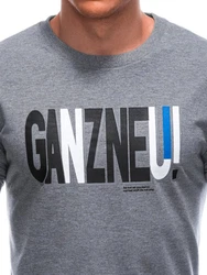 Edoti Sweatshirt für Männer Grau/Dunkelgrau/Dunkelblau