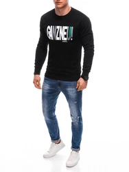 Edoti Sweatshirt für Männer Schwarz/Braun/Dunkelgrau/Dunkelrot