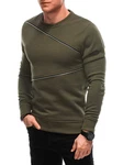 Edoti Herren-Sweatshirt Dunkelgrün/Khaki