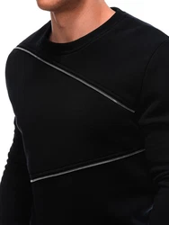 Edoti Herren-Sweatshirt Schwarz