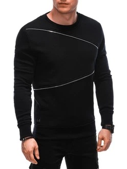 Edoti Herren-Sweatshirt Schwarz