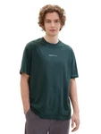 TOM TAILOR Shirt mit Logo Print Grün/Dunkelgrün/Türkis