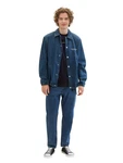 TOM TAILOR Shirt mit Logo Print navy/wei