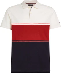 Tommy Hilfiger Poloshirt COLORBLOCK REG POLO rot/schwarz