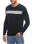 Edoti Sweatshirt Klassisches Sweatshirt für Männer Dunkelblau/Grau/Blau