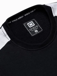 Edoti Herren Sweatshirt Schwarz/Weiß