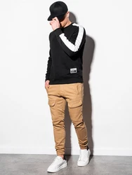 Edoti Herren Sweatshirt Schwarz/Weiß