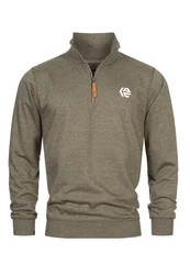 Indicode Strickpullover INCaspar Dunkelgrün/Khaki