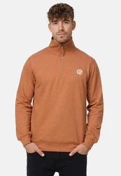 Indicode Strickpullover INCaspar Orange/Braun