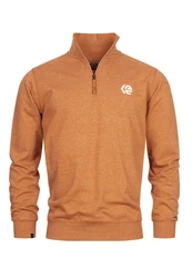 Indicode Strickpullover INCaspar Orange/Braun