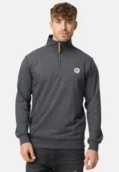 Indicode Strickpullover INCaspar Dunkelgrau/Grau/Hellgrau/Dunkelblau