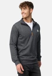 Indicode Strickpullover INCaspar Dunkelgrau/Grau/Hellgrau/Dunkelblau