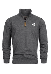 Indicode Strickpullover INCaspar Dunkelgrau/Grau/Hellgrau/Dunkelblau