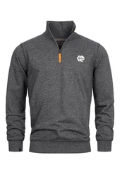 Indicode Strickpullover INCaspar Dunkelgrau/Grau/Hellgrau/Dunkelblau