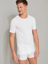 Schiesser T-Shirt 95/5 Weiß/Grau