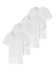 Schiesser T-Shirt 95/5 Weiß/Grau