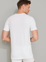 Schiesser T-Shirt 95/5 Weiß/Grau