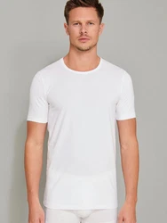 Schiesser T-Shirt 95/5 Weiß/Grau