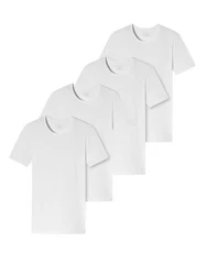 Schiesser T-Shirt 95/5 Weiß/Grau