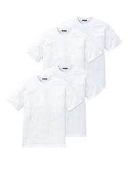 Schiesser T-Shirt American Shirt Weiß/Dunkelblau