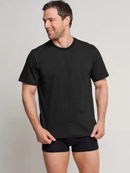 Schiesser T-Shirt American Shirt Dunkelblau/Weiß/Schwarz/Dunkelgrau