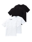 Schiesser T-Shirt American Shirt Dunkelblau/Weiß/Schwarz/Dunkelgrau