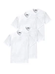 Schiesser T-Shirt American Shirt 4-tlg Weiß/Dunkelblau