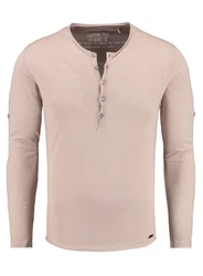 Key Largo Henleyshirt Ginger Basic Ginger (MLS00038)