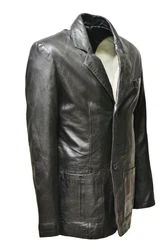 Zimmert Lederjacke Bruno Sacco Dunkelgrün/Braun/Creme/Grau/Dunkelgrau