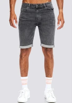 Smith & Solo Shorts 5-Pocket Style Dunkelgrau/Hellgrau/Grau/Schwarz