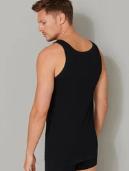 Schiesser Tanktop Herren Shirts (2-tlg) Schwarz/Dunkelgrau/Grau
