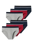 Schiesser Slip 95/5 Organic Cotton (6-St) Dunkelblau/Rot/Grau/Dunkelrot