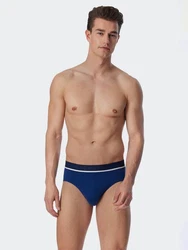 Schiesser Slip 95/5 Organic Cotton (3-St) (0) Dunkelblau/Blau