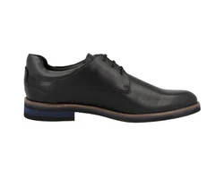 GORDON & BROS Herren Schnürschuh Vince Adigo Schwarz/Hellblau/Dunkelblau