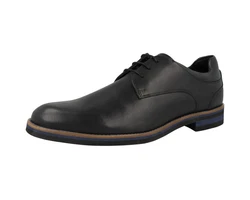 GORDON & BROS Herren Schnürschuh Vince Adigo Schwarz/Hellblau/Dunkelblau
