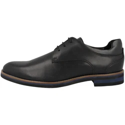 GORDON & BROS Herren Schnürschuh Vince Adigo Schwarz/Hellblau/Dunkelblau